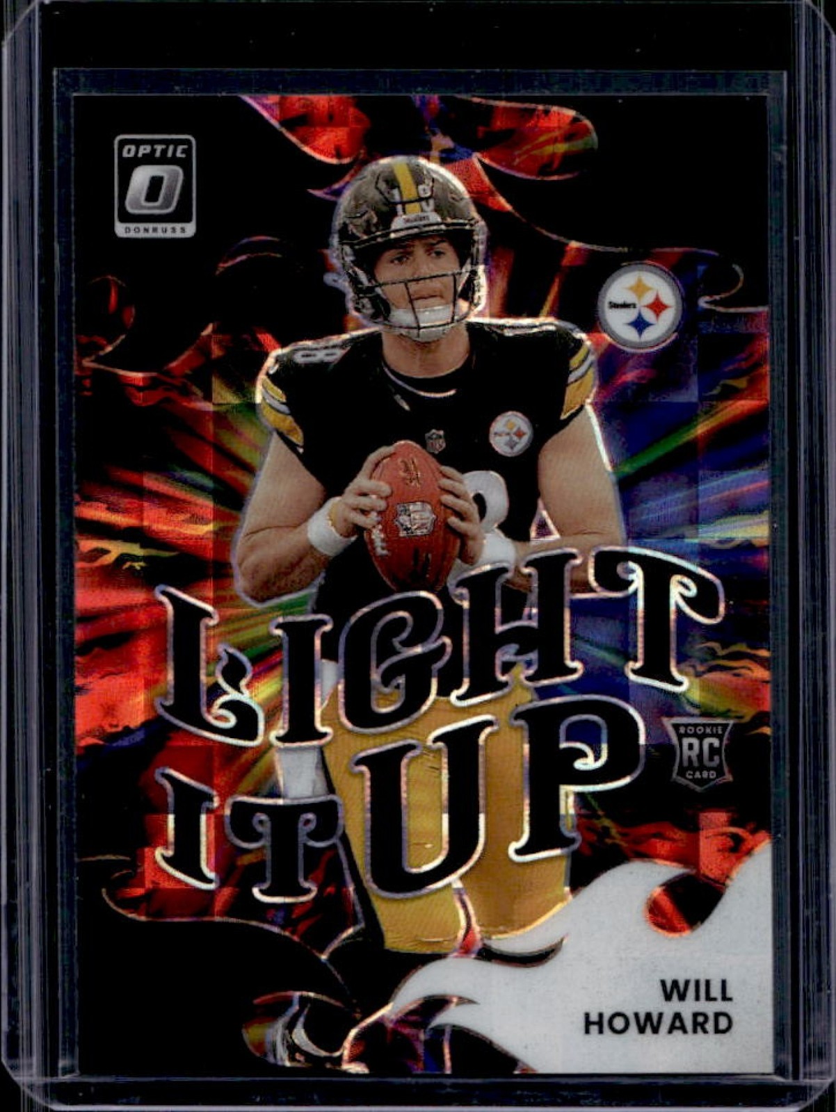 2025 Panini Donruss Optic Will Howard Light It Up RC Black Pandora Prizm #/149