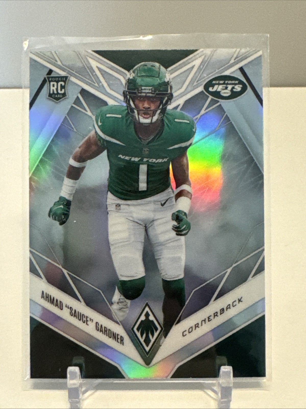2022 Panini Phoenix RC Rookie Silver Ahmad "Sauce" Gardner New York Jets #128