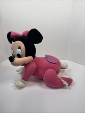 Vintage 1995 Disney Touch 'N Crawl Crawling Baby Minnie Mouse WORKS