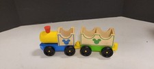 Melissa Doug Disney Mickey Mouse Friends All Aboard Wooden Train Blue Red