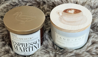 Duftkerzen-Doppel BAYLIS+HARDING sowie SAND+FOG Espresso Kaffeeduft TOP!