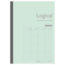 Nakabayashi Logical Schedule Diary 2026 Weekly B/A5 Ns-a503-26bg Pt1 Green