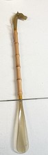 Vintage Celluloid/Platic Horse Head  Bamboo Shaft Shoe Horn Glows