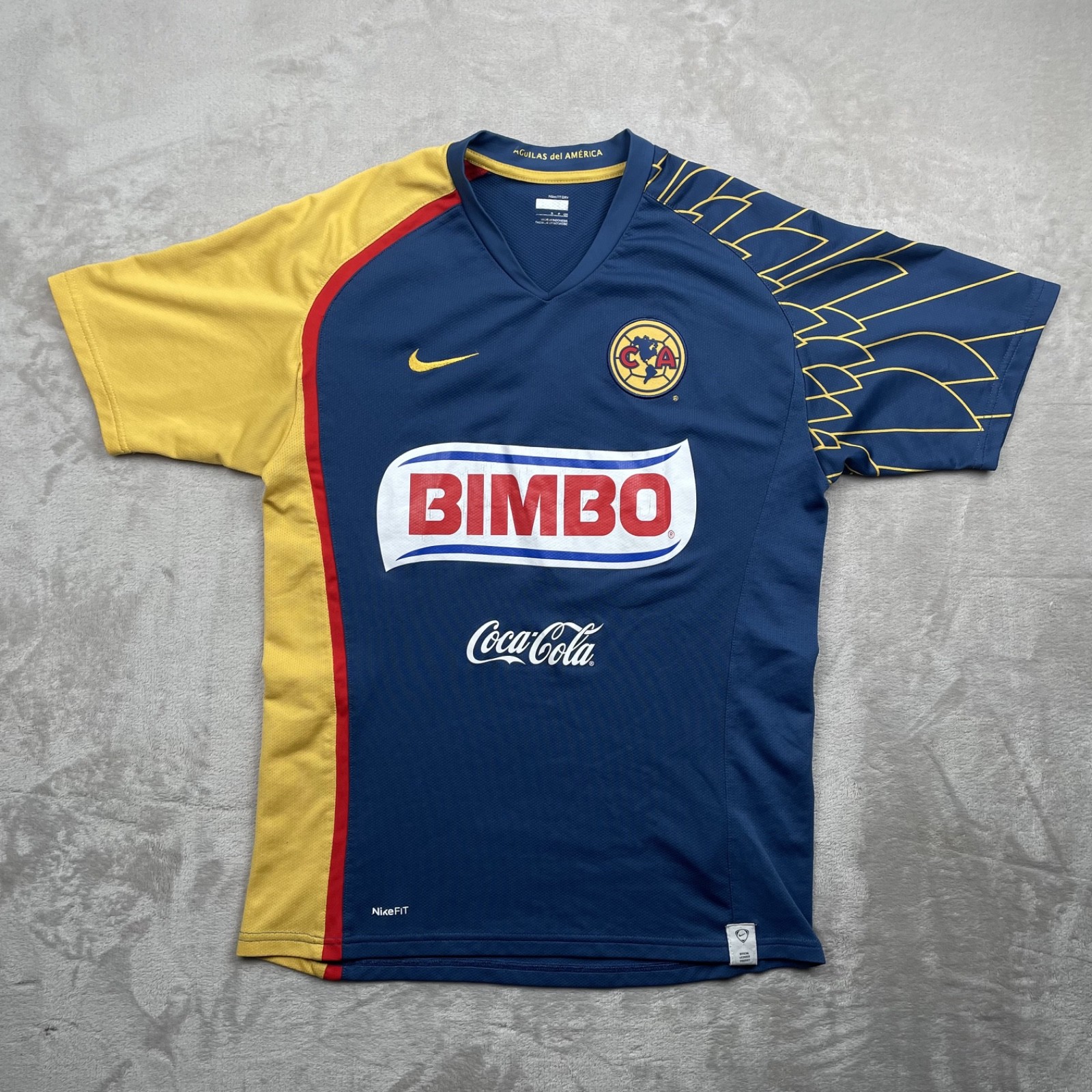 Club America Jersey Men Small Nike 2007-08 Away Kit Soccer Futbol Aguilas Mexico