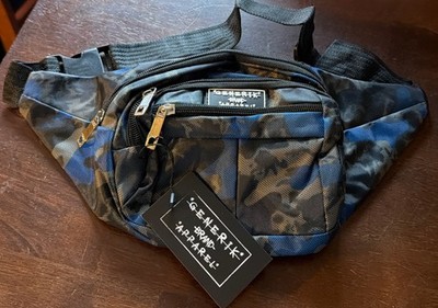 GENERIC BRAND APPAREL FOUR POCKET BLUE CAMOUFLAGE FANNY PACK