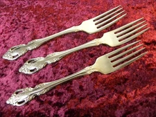 BRAHMS 3 Brahms Dinner / Place Forks Oneida Community Stainless Steel NICE