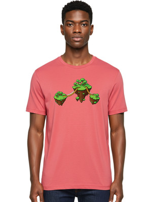 Floating-Island-1 Mens Graphic Tee, 100% Cotton, Casual Summer Wear