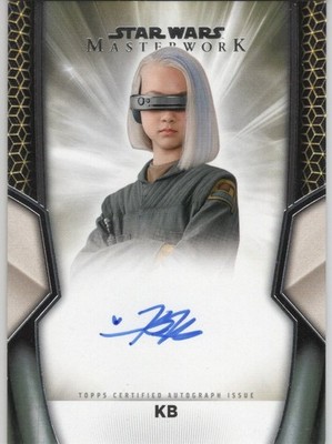 2025 Topps Star Wars Masterwork KYRIANA KRATTER as KB Autograph Card A-KB