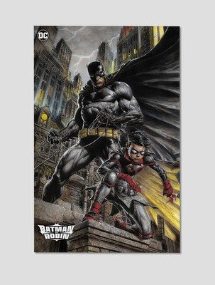 Batman and Robin Gotham Knights Premium Giclee Print Poster 11x17 DC  Wall Art