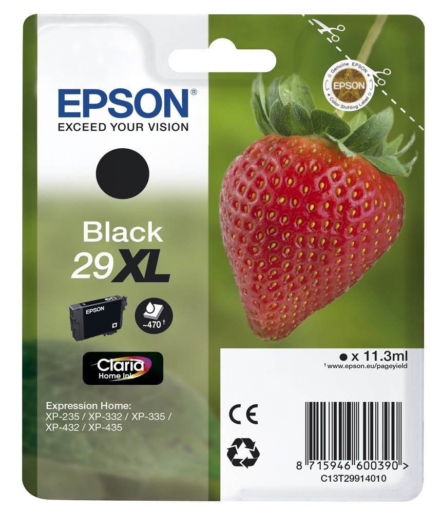 Cartouche d'encre Epson 29XL noir d'origine pour imprimante Expression Home