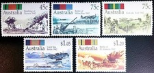 AUSTRALIA 1992 WWII BATTLES mnh MILITARY, PLANES, SHIPS, TANKS
