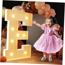 Block Marquee Letters Light Up Letters for Birthday Baby Shower Letter E 3FT