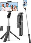 Portable 4-in-1 Extendable Selfie Stick Tripod Bluetooth Remote Phone Stand