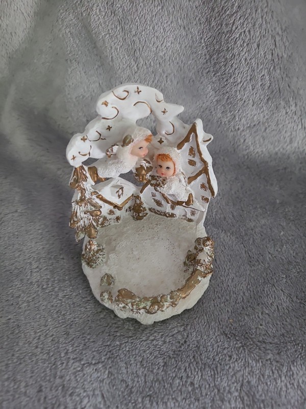 Snow Kids Christmas Angels With 24kt Embellishments 