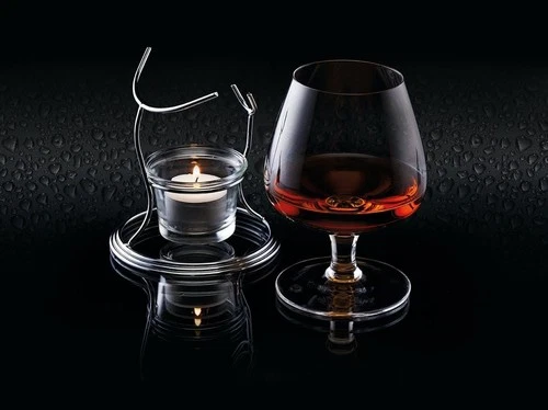 BarCraft Brandy Glass and Warmer Gift Set, 350ml Glass, Tea Light Holder and ... - Picture 2 of 7