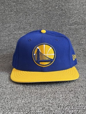 New Era Warriors 9FIFTY Snapback Flat Brim Blue Yellow One Size Hat