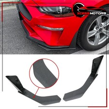 For 2018-2023 Ford Mustang Ecoboost/GT GT500 Front Winglets Carbon Fiber Print
