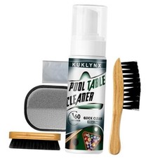 Foam Billiard Tables Cleaner Spray with 2 Pool Table Brushes, 1 Static Gloves,
