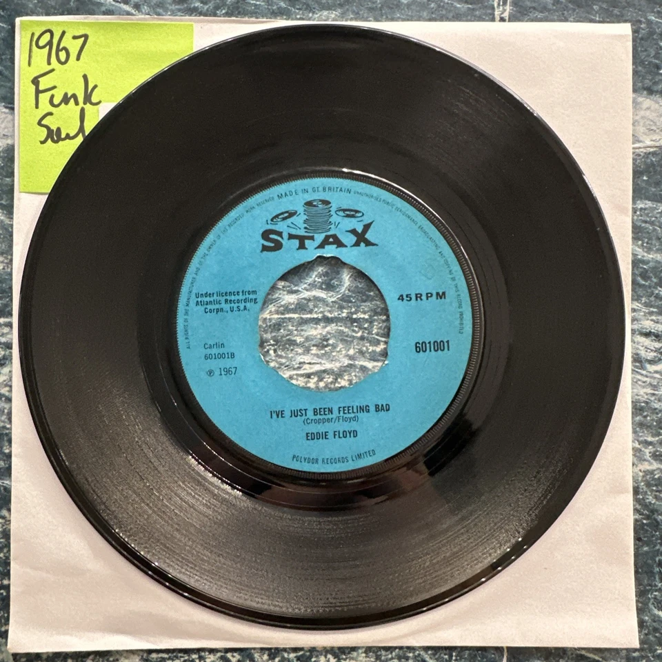 Eddie Floyd - Raise Your Hand 7” Vinyl Record Single VG+ Foto 4 de 4