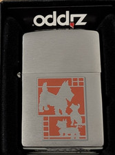 Zippo Metallique Scottie Dog Design Lighter Brand New Boxed