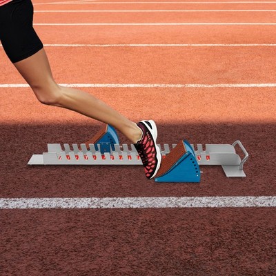 Starting Blocks Aluminum Alloy Adjustable 6 Angles Portable Track Field