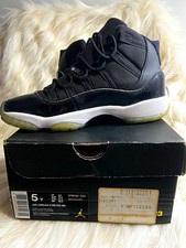 Air Jordan 11 Retro Space Jam 378038-003 Size 7 W /5 Y Black/Dark Concord-Wht