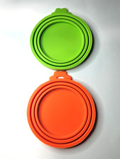 2 Pack Pet Food Can Covers Universal Can Lids Safe/Silicone Dogs Cats and more