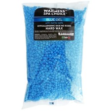 35.2 Ounce Pack of 1 , Waxness Spa Choice No Rosin Blue Gel Hard Wax Beads...