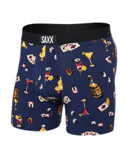 Saxx Ultra Super Soft Comfort Blend Boxer Briefs - Vice Squad - Astro Blue