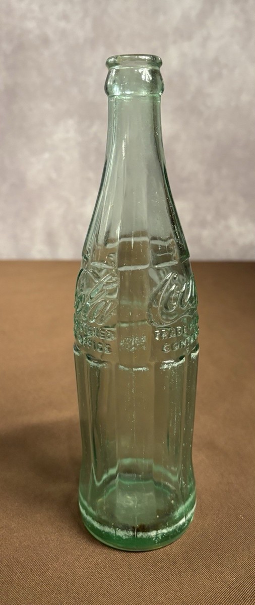 Coca-Cola Coke Green Glass Bottle 12 oz Vintage 1960s Empty w
