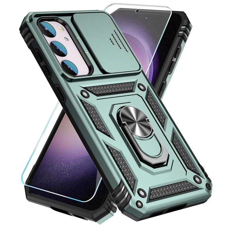 Galaxy S23 Plus Case with HD Screen Protector green 6.6