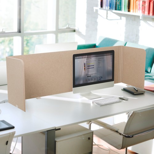 Schreibtischtrennwand Sichtschutz Schreibtisch Teiler Büro Desktop 160 FLEXMIUT - Bild 3 von 10