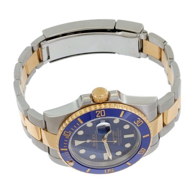 Rolex Submariner Steel 18k Gold Blue Dial Men's Watch116613