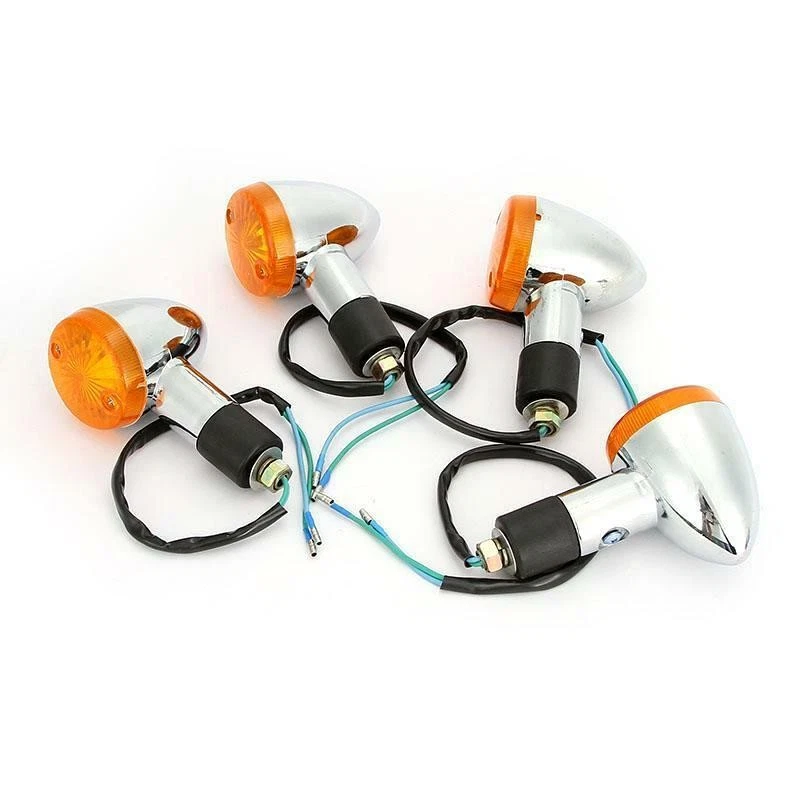 4x Motorcycle Turn Signals For Honda Shadow Sabre VT VF 700 750 1100 - Image 2 of 4