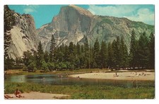 Yosemite National Park, California c1950's Half Dome, Merced River