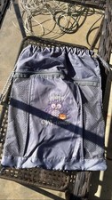 Thirty One Cinch Sac Drawstring Backpack Happy Owl-loween Purple