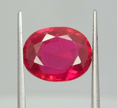 Natural Ruby Red 12.65 Ct Mozambique Oval Cut Untreated Loose Gemstone A-938