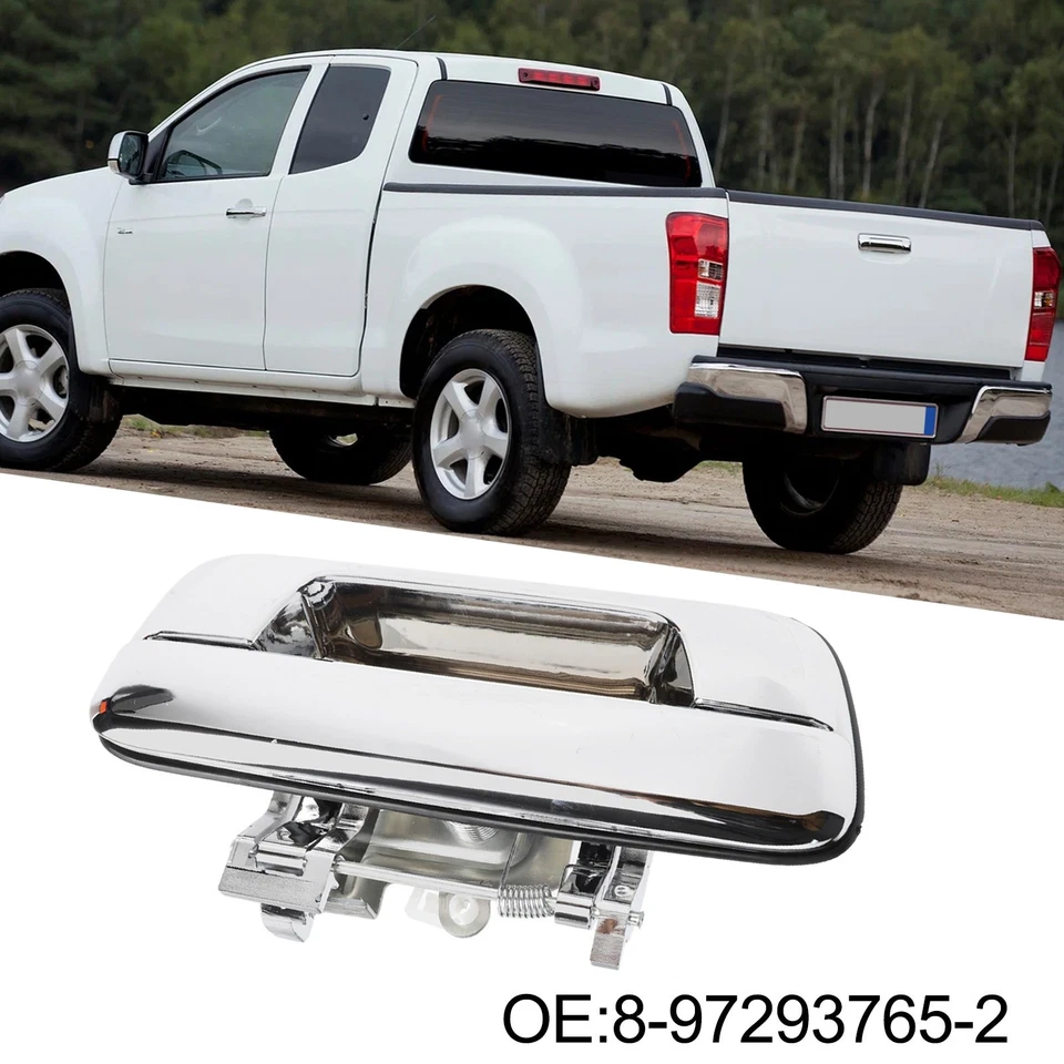 High Performance Chrome Rear Tailgate Handle Compatible with For Isuzu - Image 3 of 4
