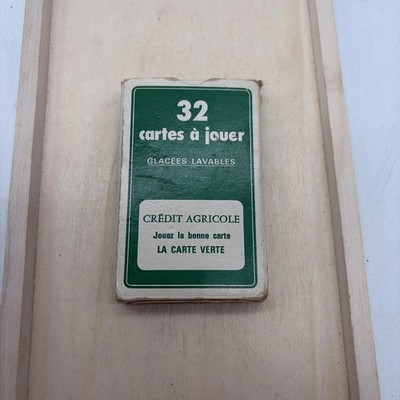32 Spielkarten Landwirtschaftlicher Kredit Werbung Vintage Sammlung #pp63