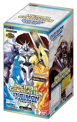 BANDAI Digimon Card Game Advance Booster DIGIMON GENERATION AD-01 12 Packs