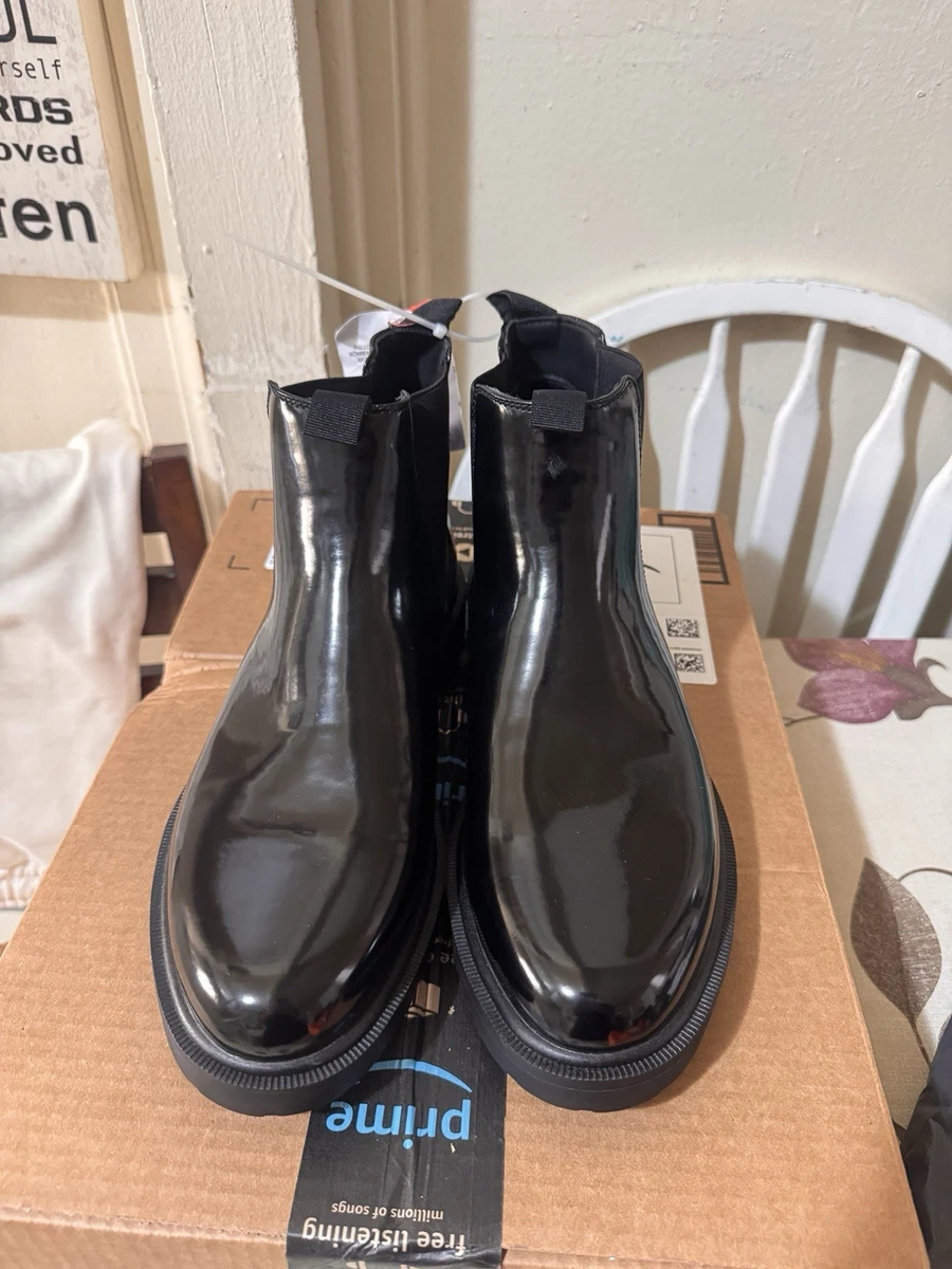  Glitter square toe‎ Chelsea boots sizeUK 8 US 9 silver blue ASOS DESIGN heeled chelsea boot in silver with studs | ASOS main image 4