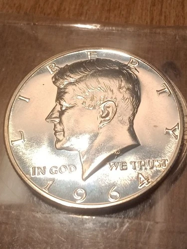 1964 Silver Proof Kennedy Half Dollar Coin 50 Cent 90% Silver Flawless Coin