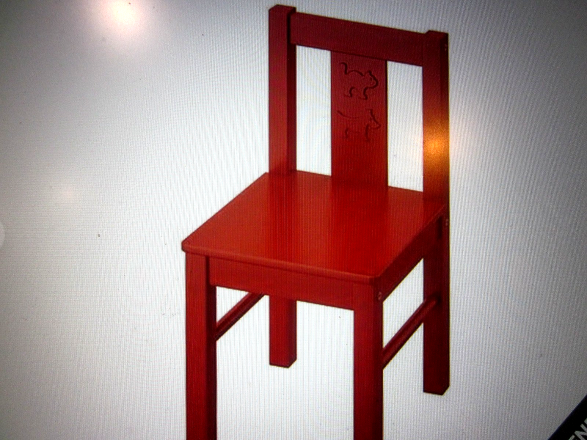 Ikea Kritter Children's Chair in Red 801.536.97 20948 - #1 for