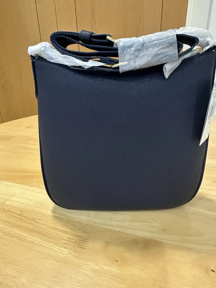 Lauren Ralph Lauren Navy Leather Cross Body Handbag W/ Dust Bag BNWT rrp £329 - Image 2 of 4