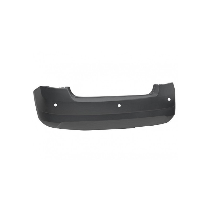 Pare-choc arrière noir avec trous radars pour Skoda Fabia 3 2014-2018 remplacement