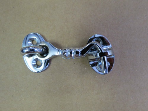 CABIN DOOR HOOK & EYE 2" CHROME - PART #F61-0200CH ***SPRING CLEANING*** - Picture 2 of 5