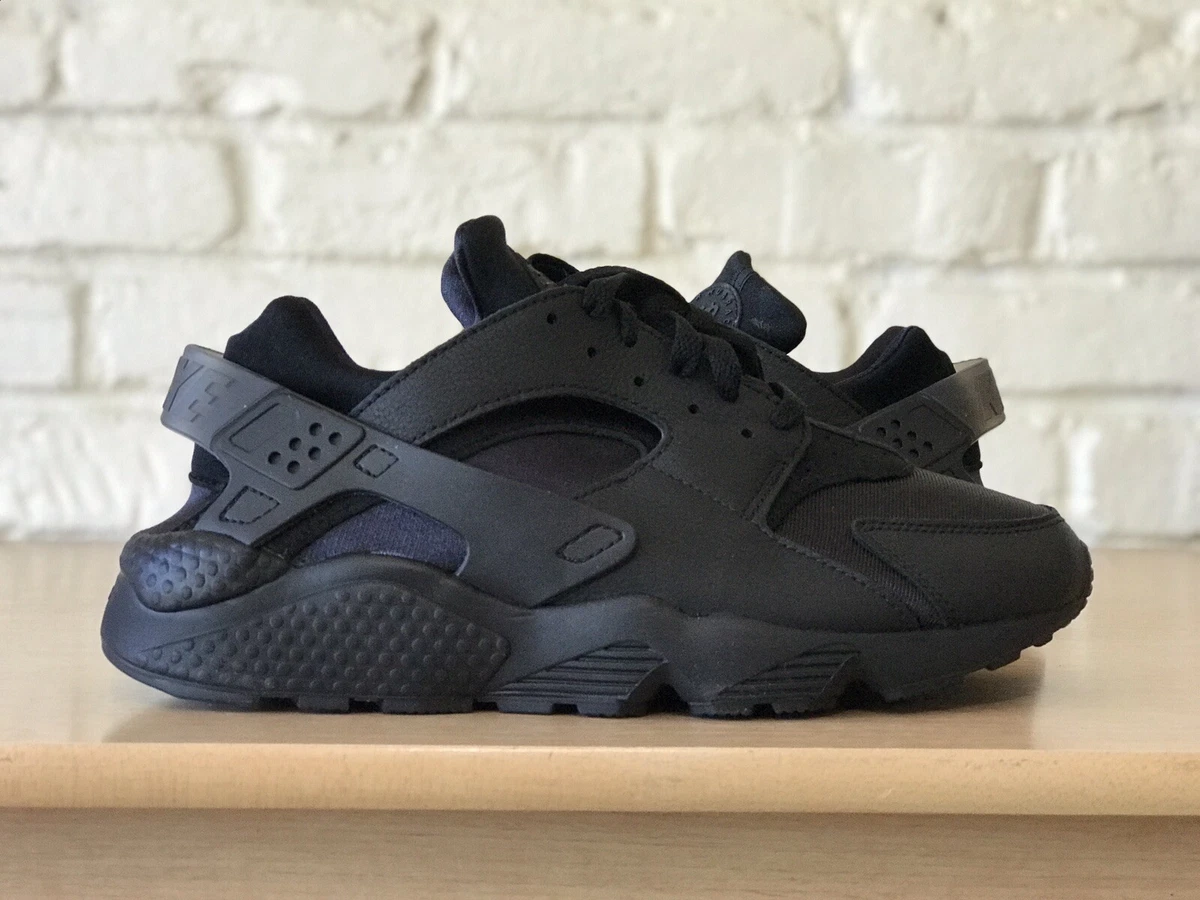 Nike Air Huarache Triple Black Anthracite Running Shoes DD1068 002 Mens Size 10