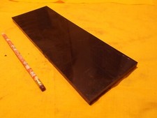 BLACK HDPE BAR polyethylene sheet machinable plastic stock 3/8" x 4" x 12" LONG
