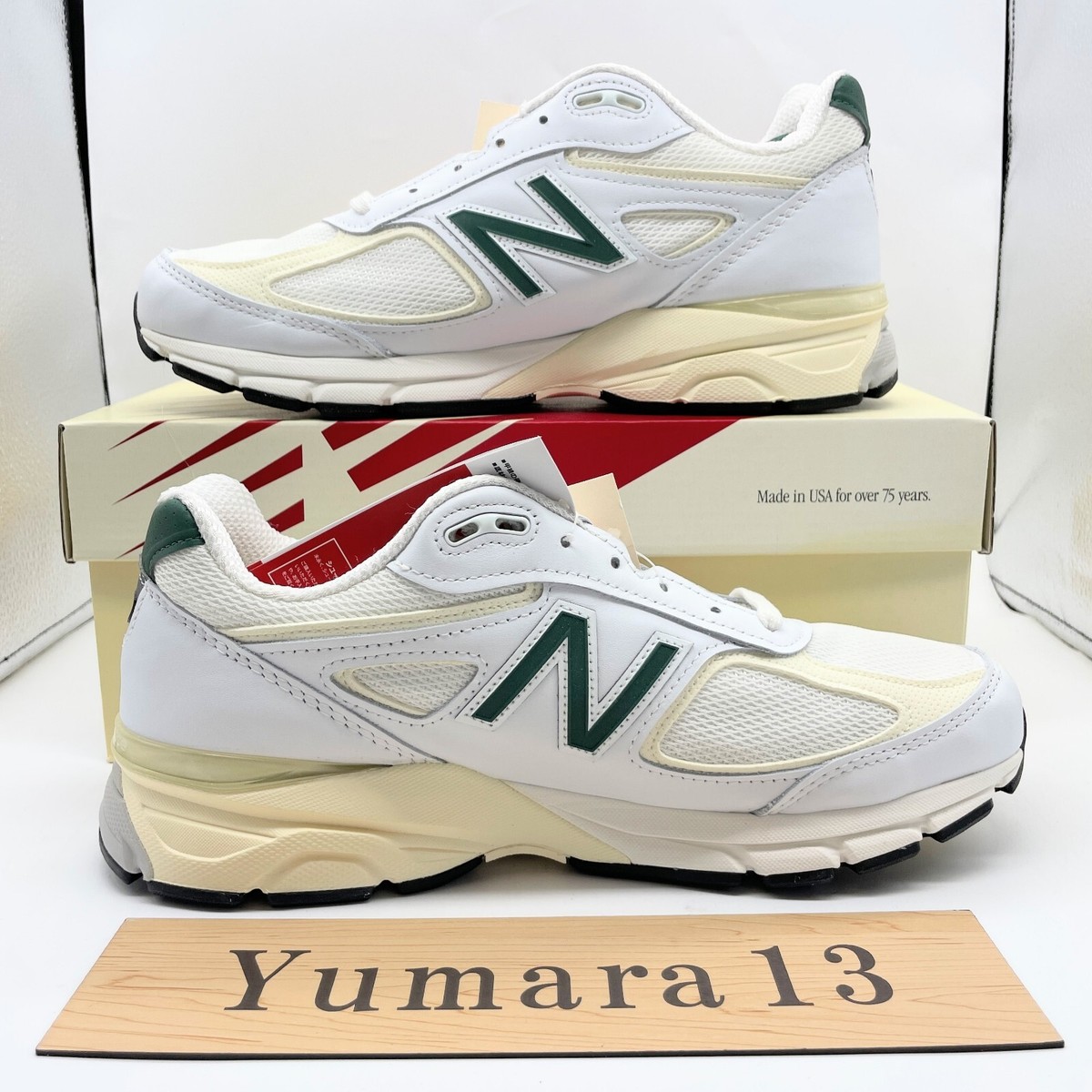 New Balance 990V4 White Green Made in USA U990TC4 Men's Size | eBay