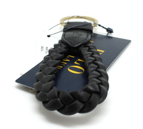 Polo Ralph Lauren Mens Womens Pony Leather Black Key Ring - Picture 6 of 7